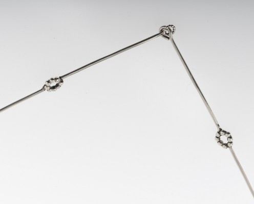 Kugel-Collier aus 925er Silber, beweglich - Preis: 295,-€