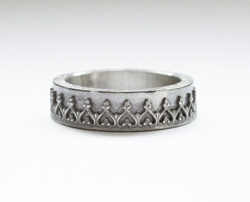 Ring aus 925er Silber mit Galerierand - Preis: 145,-€